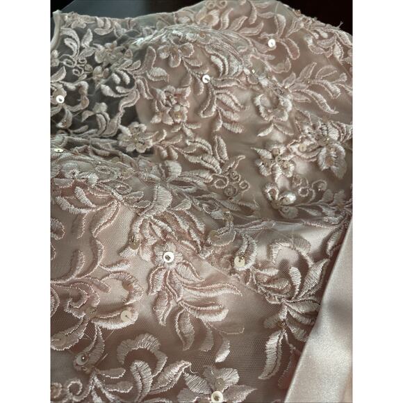 Morilee Pink Formal Dress Sz 4 Halter Top Princess Tulle Skirt Prom Hoco Wedding - Picture 9 of 9